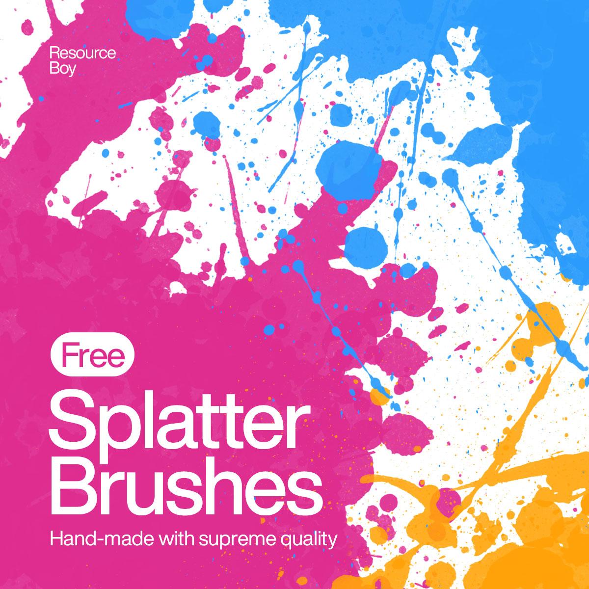 Splatter Photoshop Brushes — Photoshop brush preview