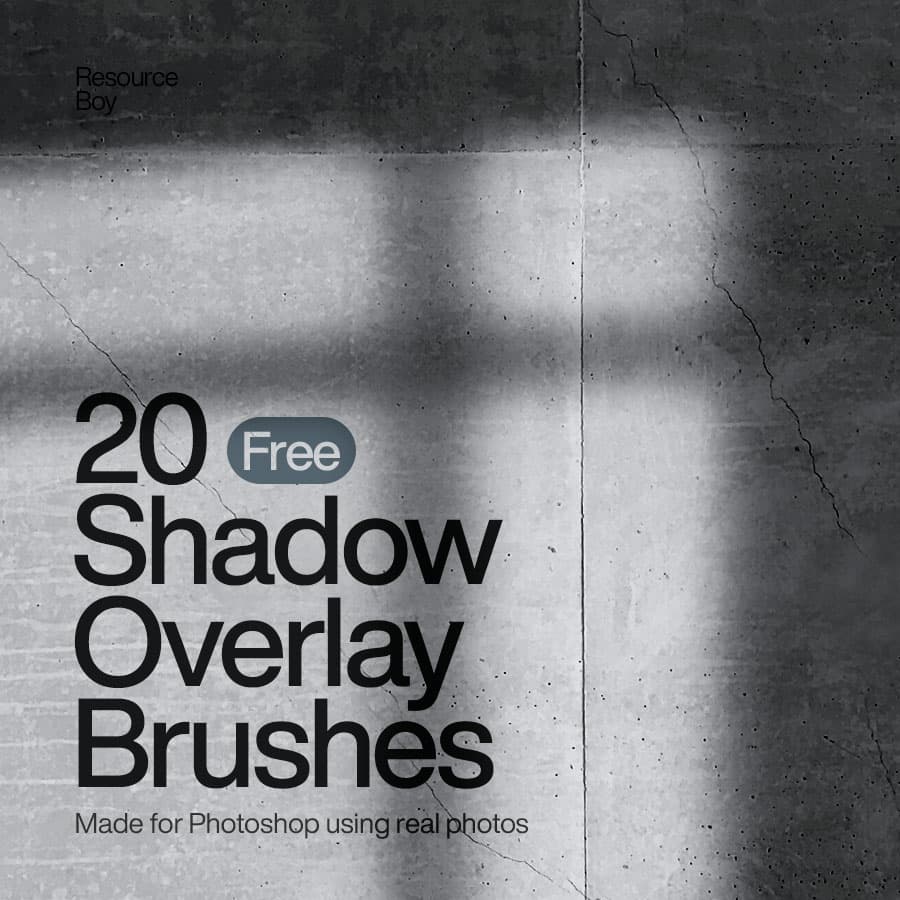 20 Shadow Overlay Photoshop Brushes