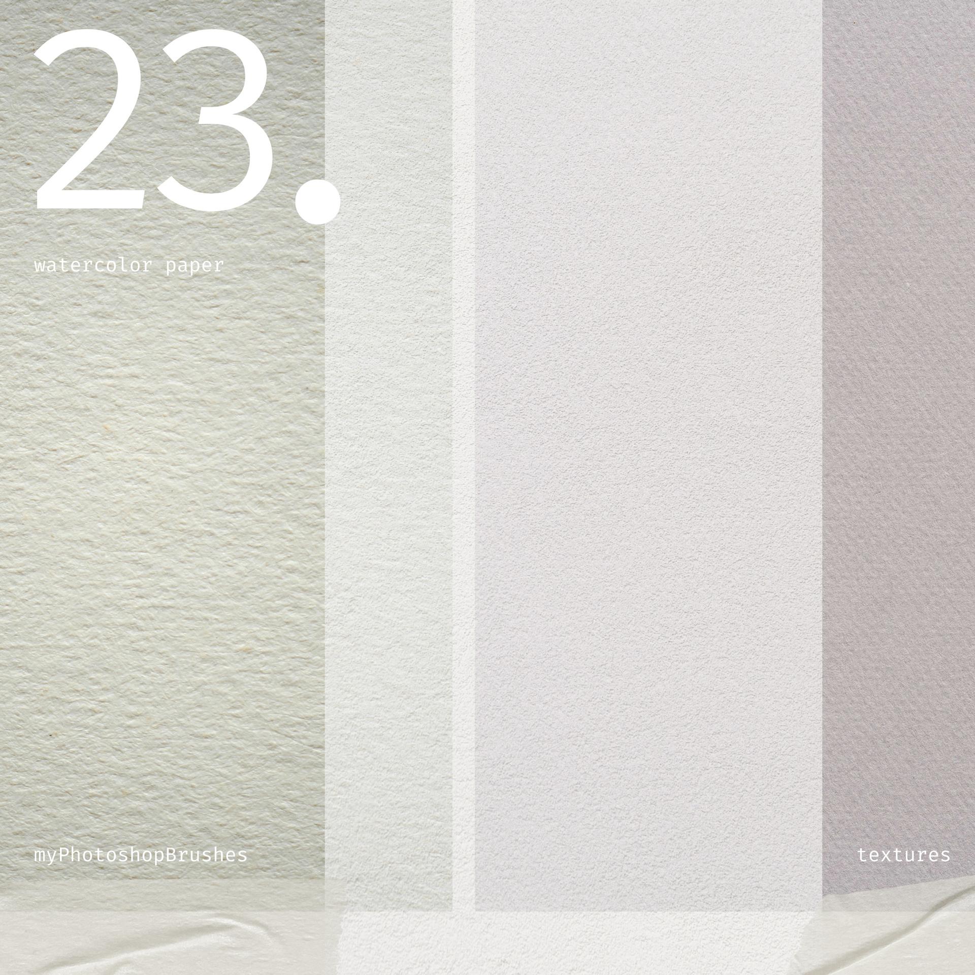 23 High-Quality Watercolor Paper Textures