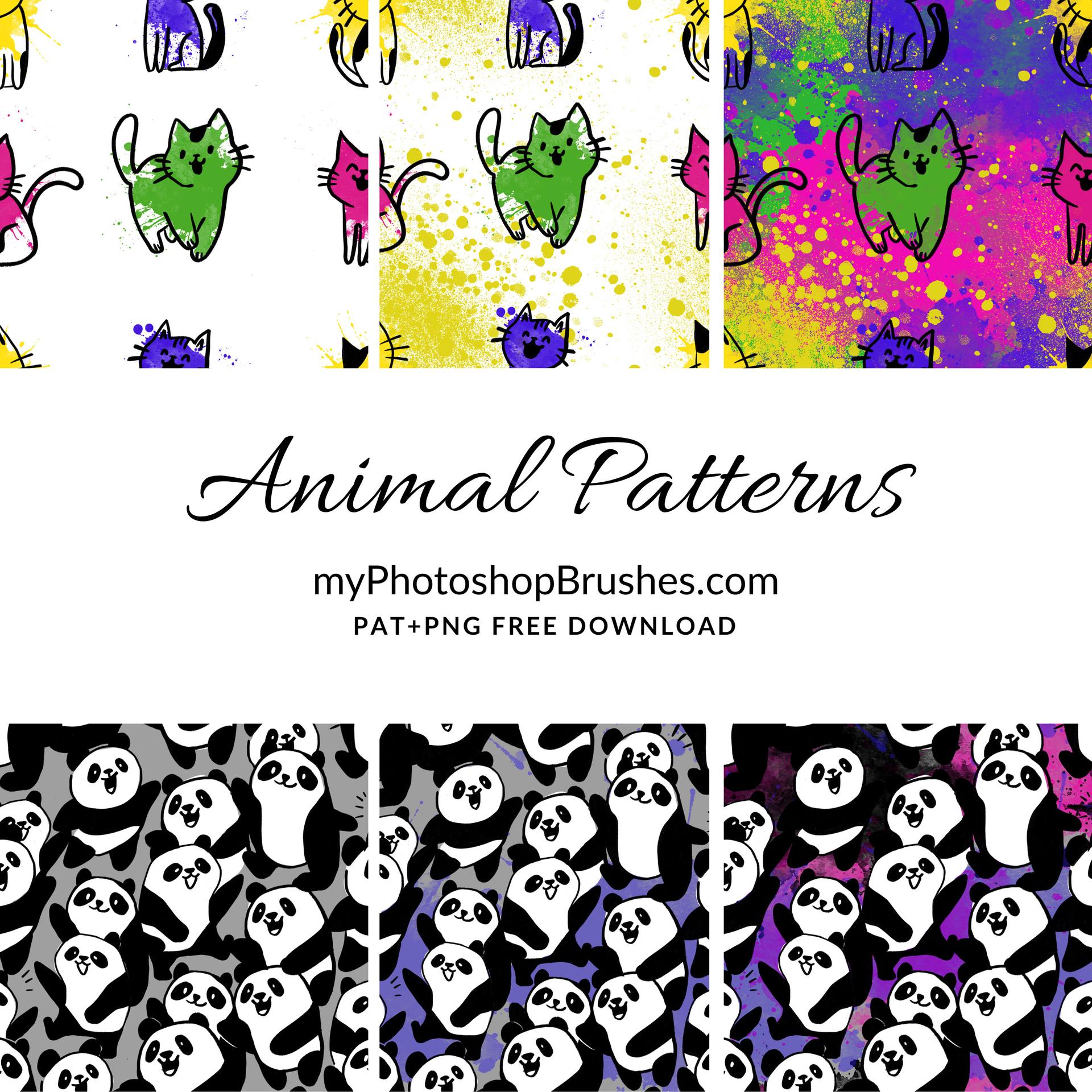 Cat and Panda Free Patterns