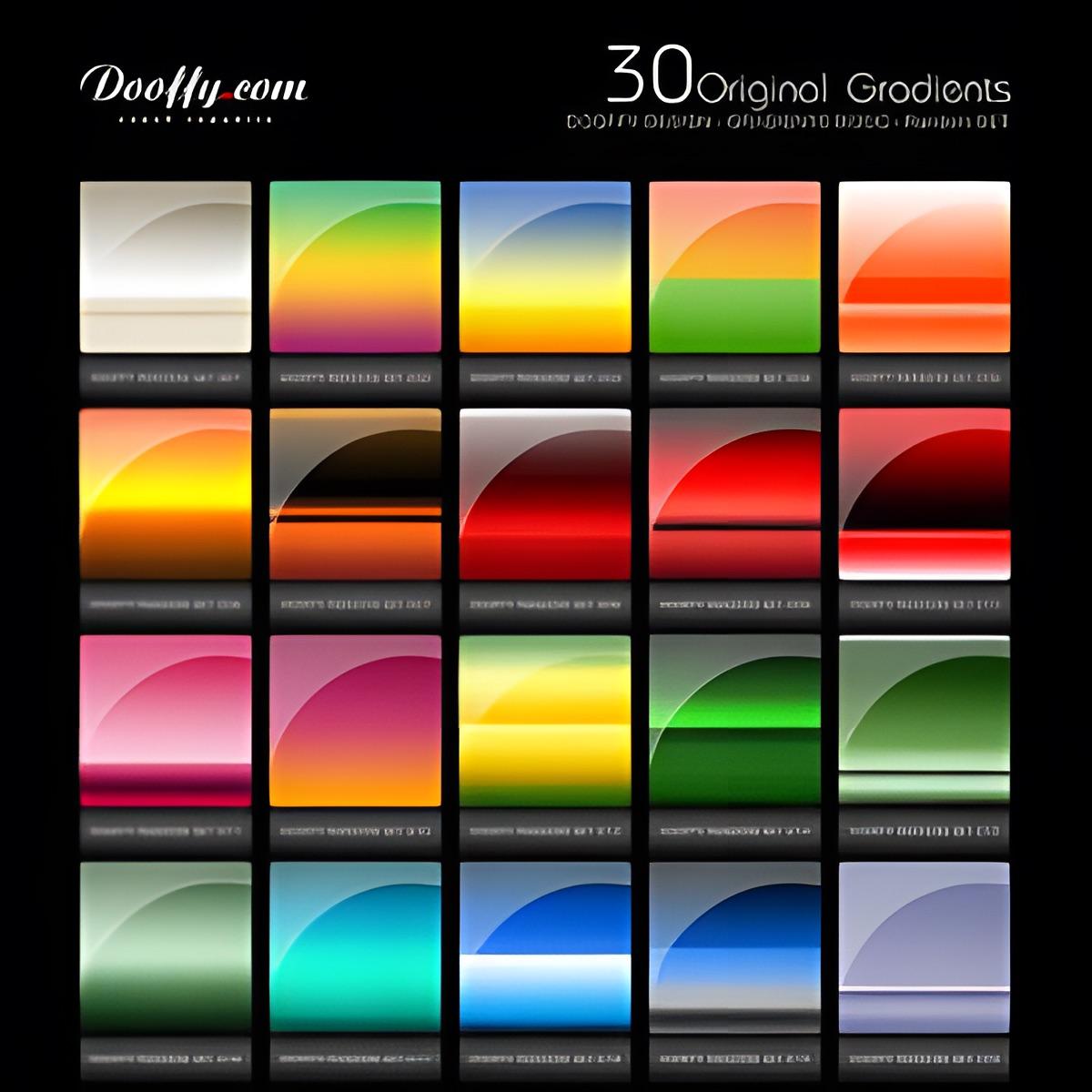 30 Original Gradients - Photoshop style preview
