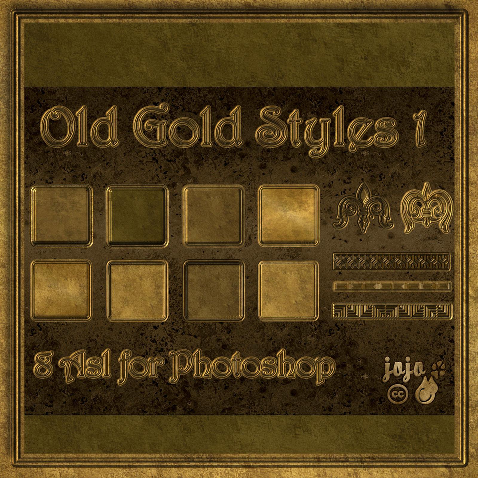 Old Gold Photoshop Styles 1