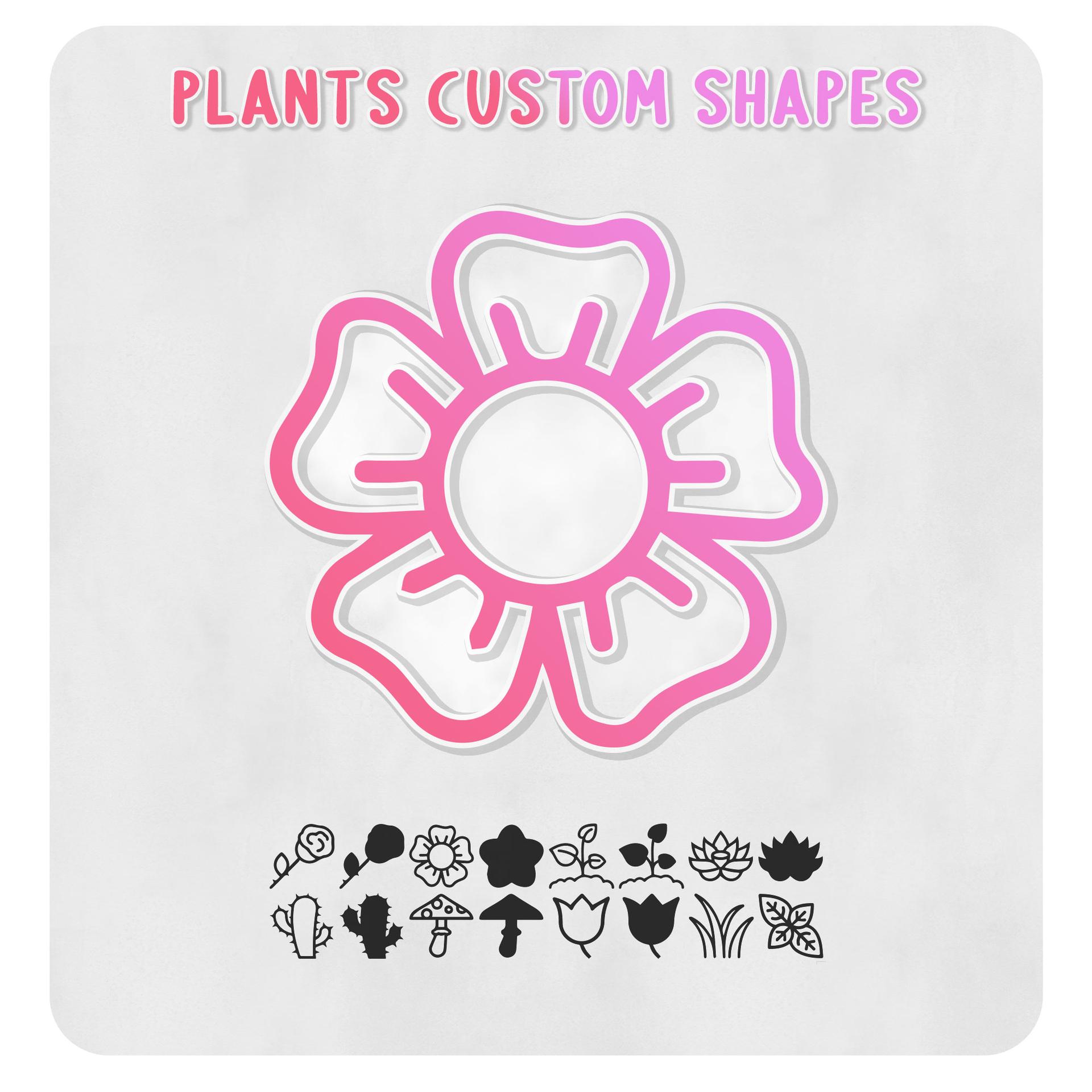 Plants Free Custom Shapes - Photoshop custom shape preview
